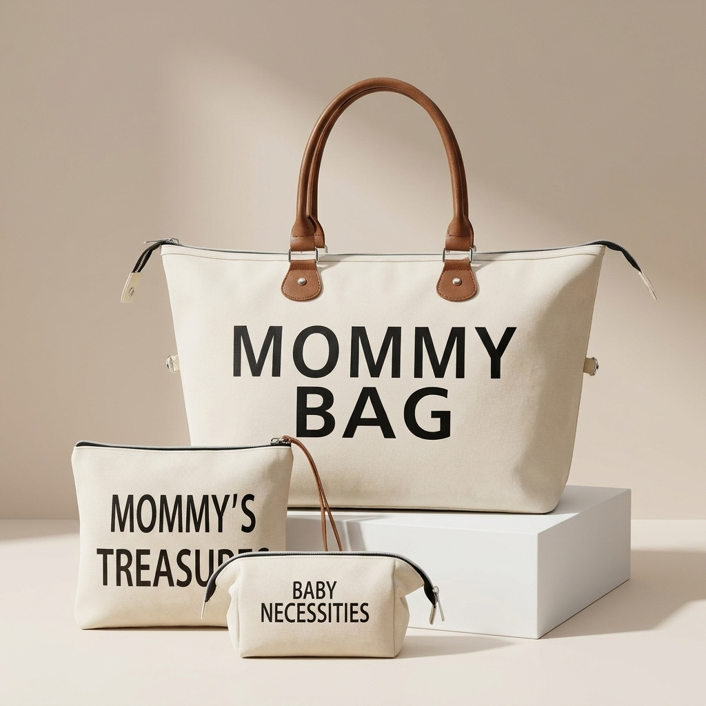 3-Piece Mommy Travel Diaper Bag Set