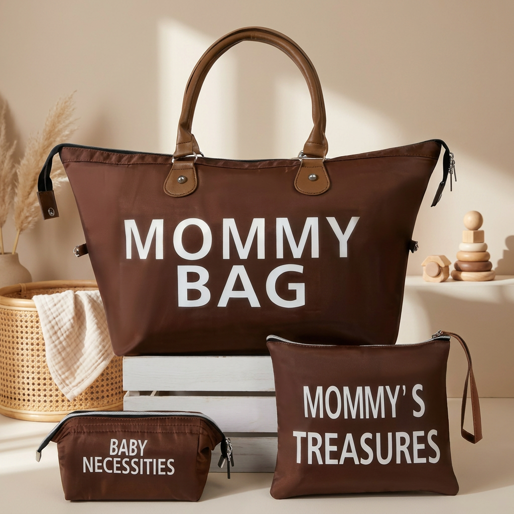 Mommy Essentials 3-Piece Diaper Bag Set