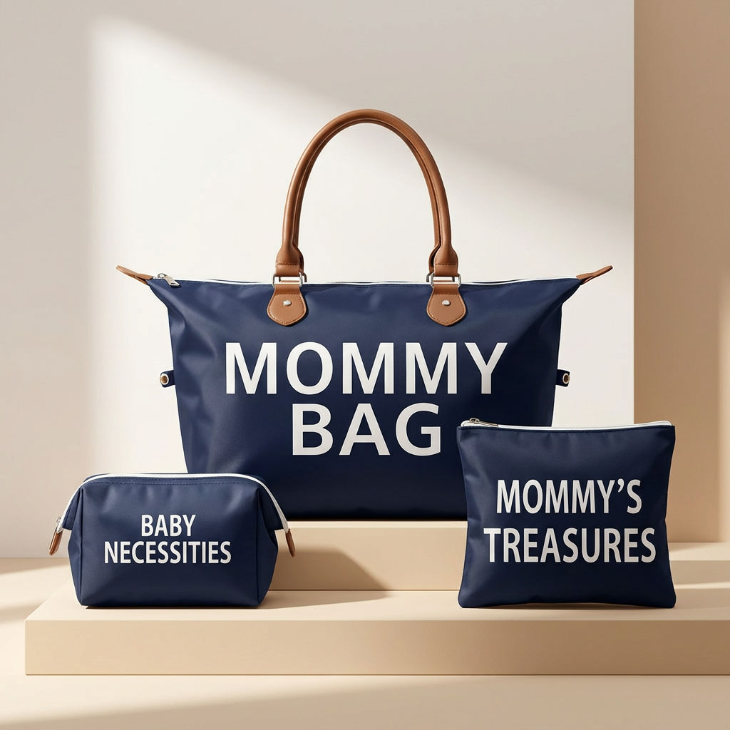 3-Piece Mommy Travel Diaper Bag Set