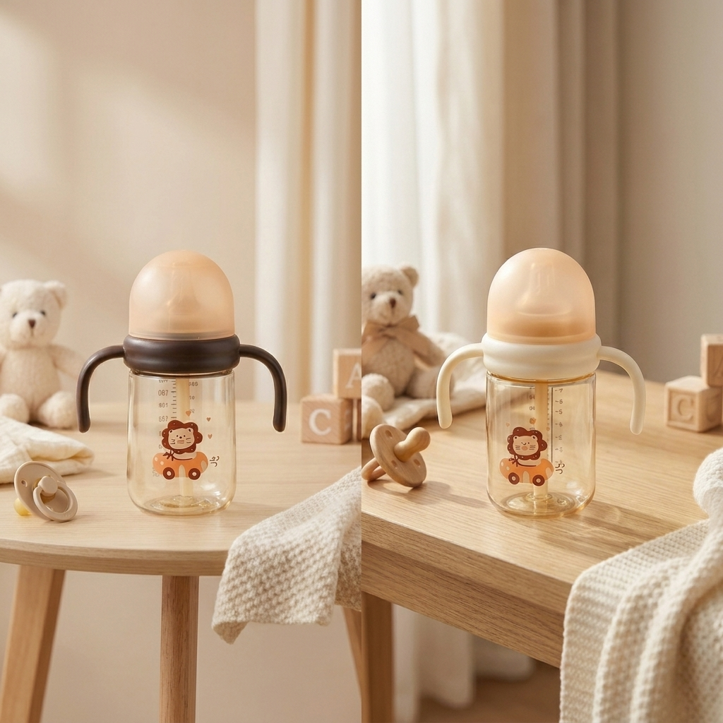 Lion Baby Straw Bottle 240ml