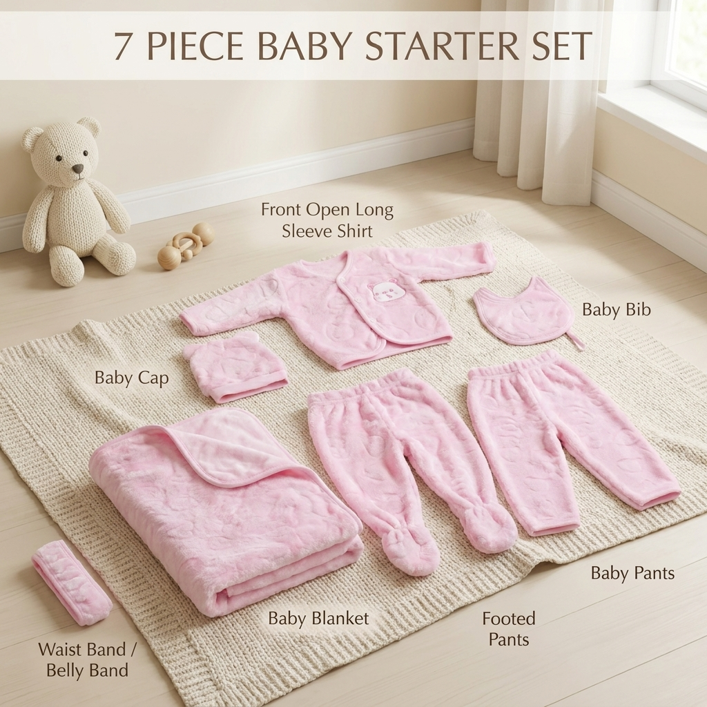 7PC Winter Baby Starter Set