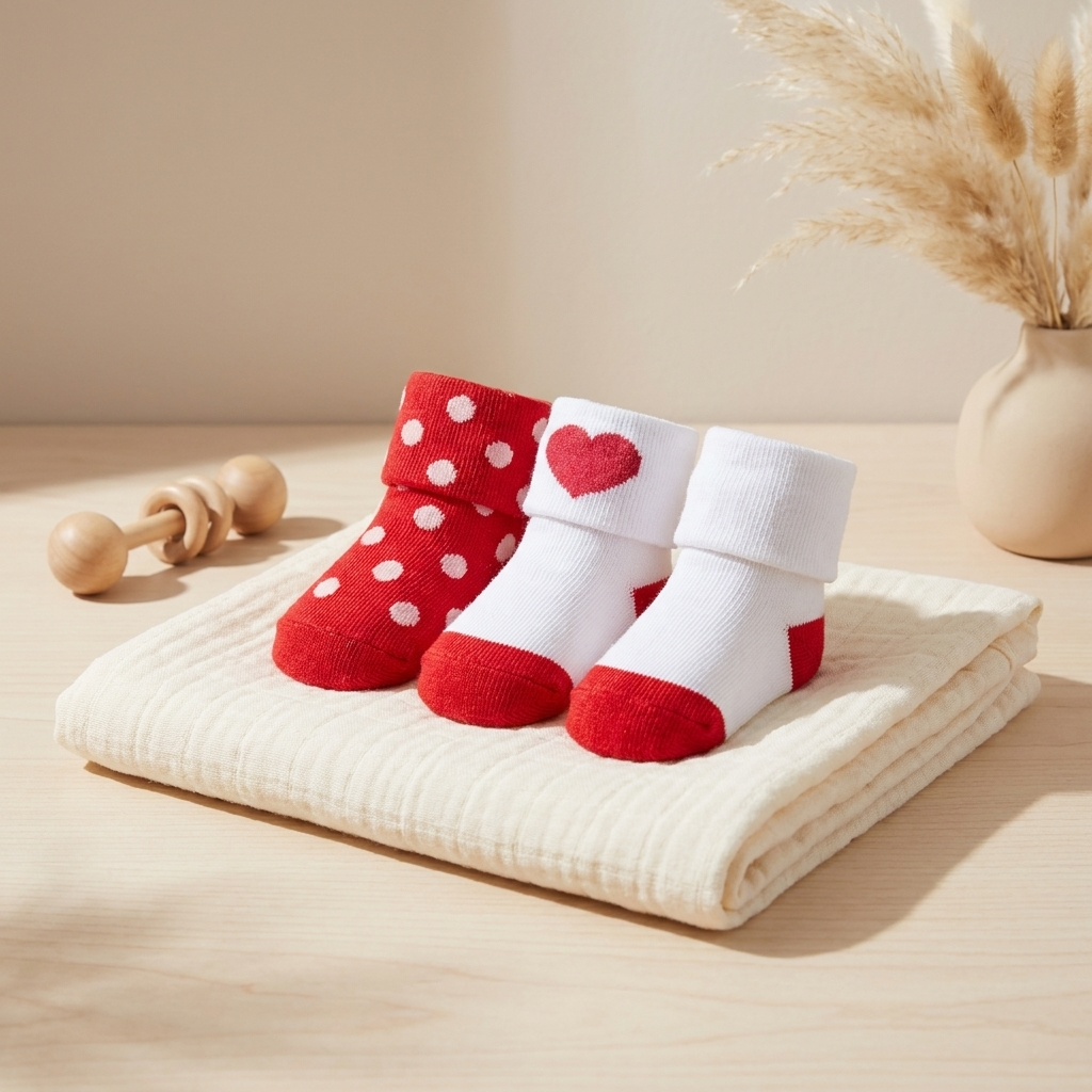 Heart Baby Socks Set