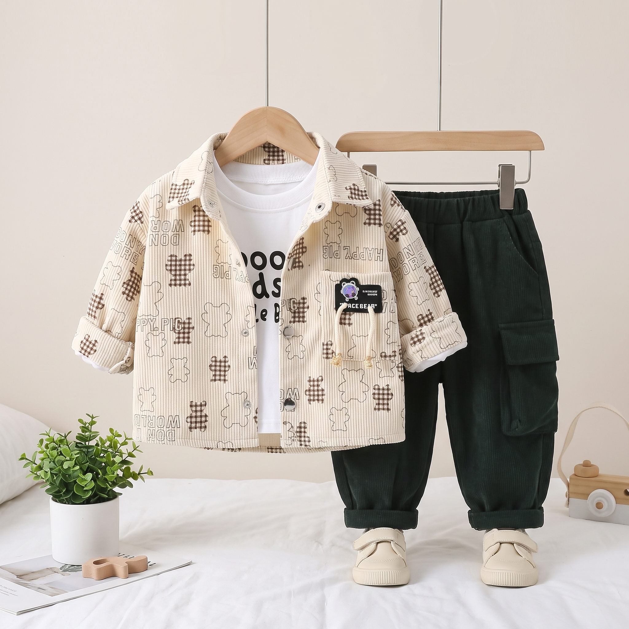 Cool Kids 3-Piece Boys Casual Outfit Set – Mustard