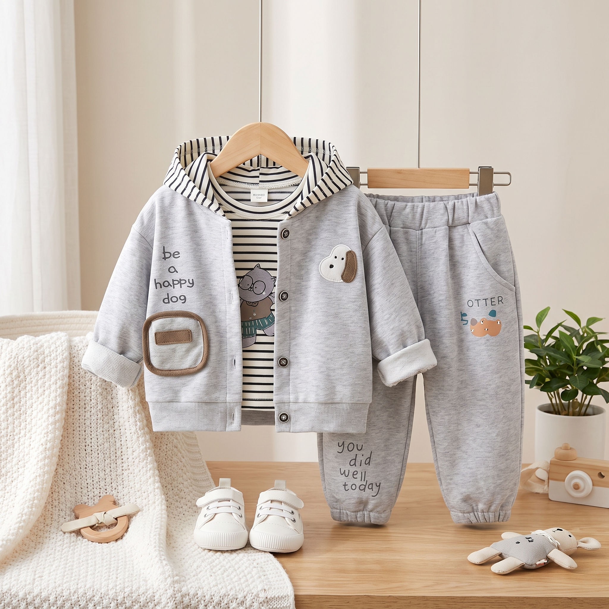Boys Happy Dog 3-Piece Tracksuit
