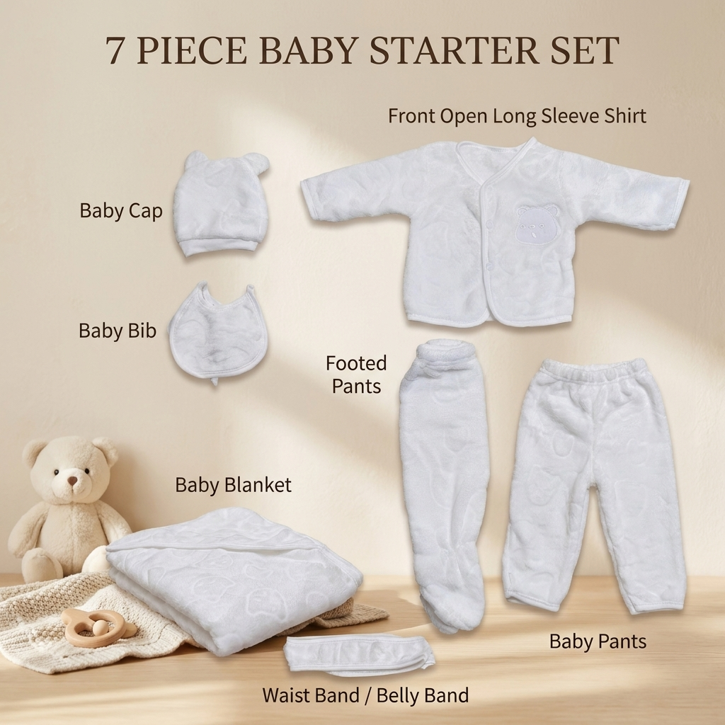 7PC Winter Baby Starter Set