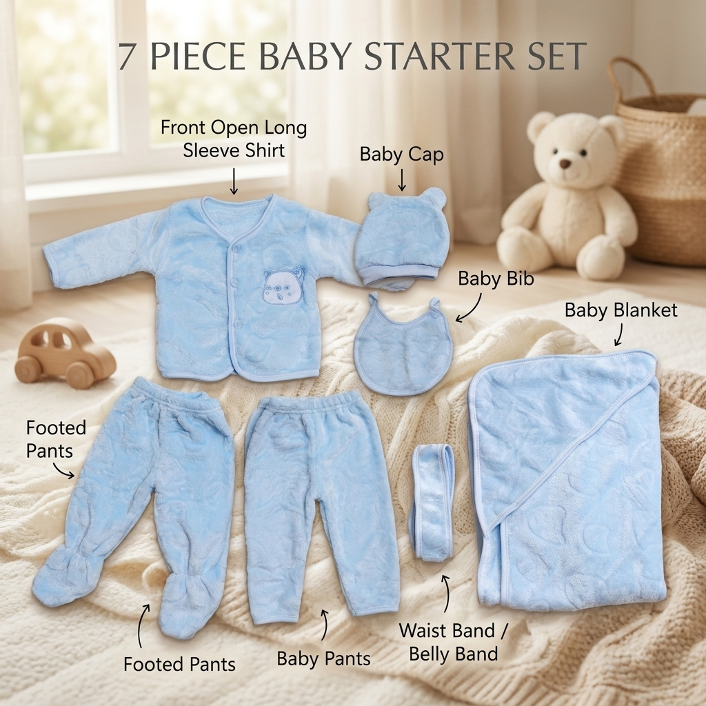 7PC Winter Baby Starter Set