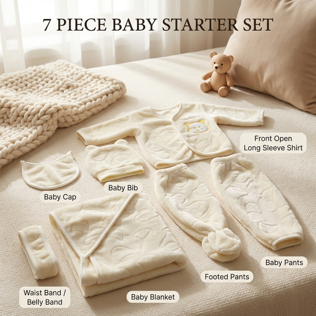 7PC Winter Baby Starter Set