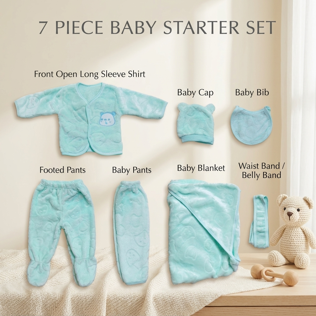 7PC Winter Baby Starter Set
