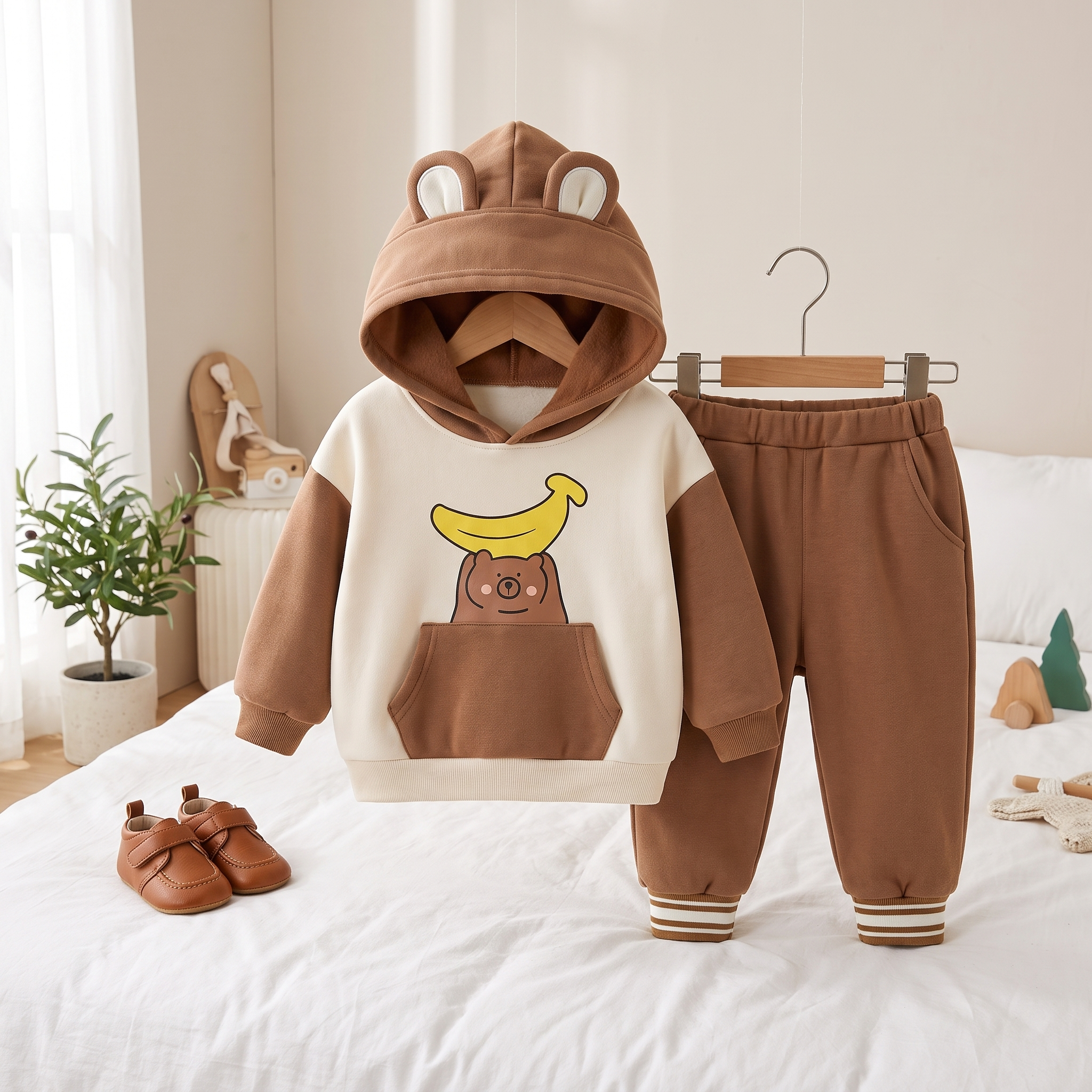 Premium Bear Hoodie Set