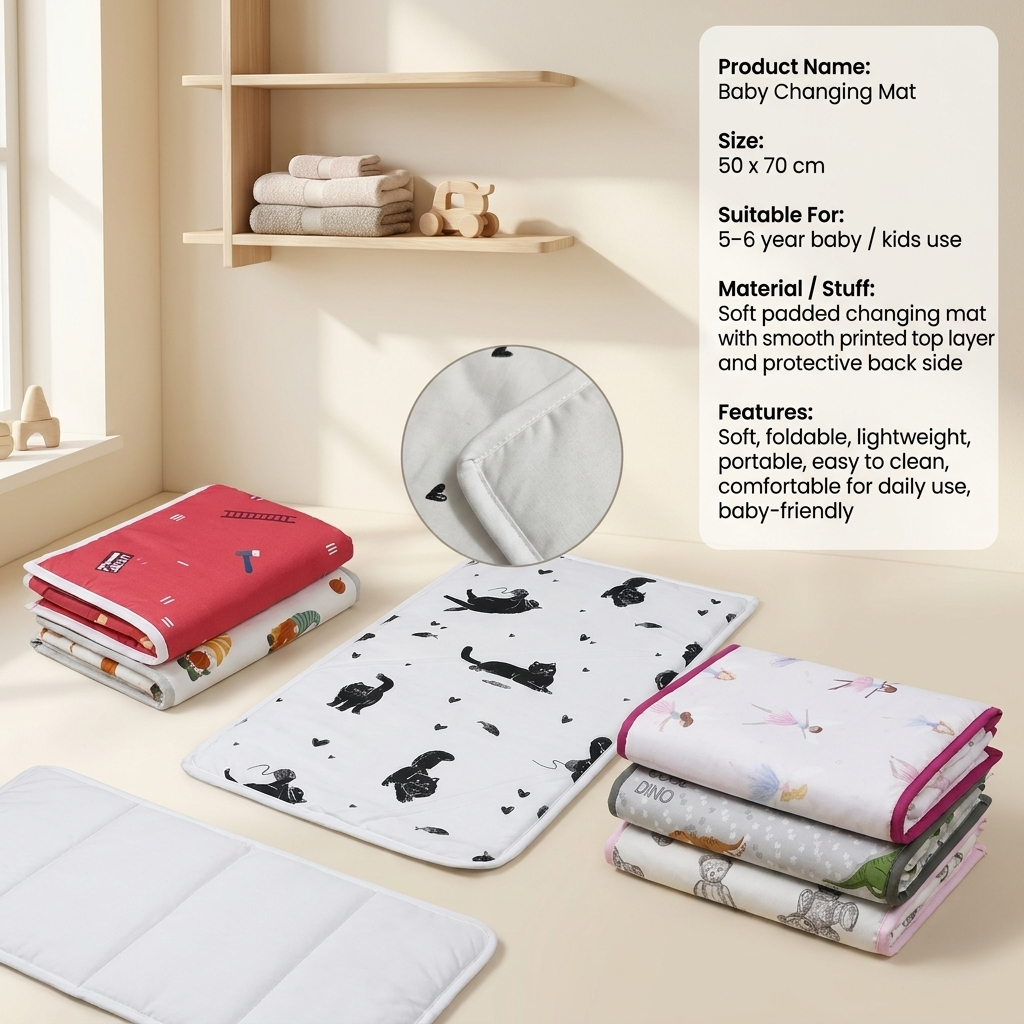 Baby Changing Mat(0 MONTH TP 6 YEAR)