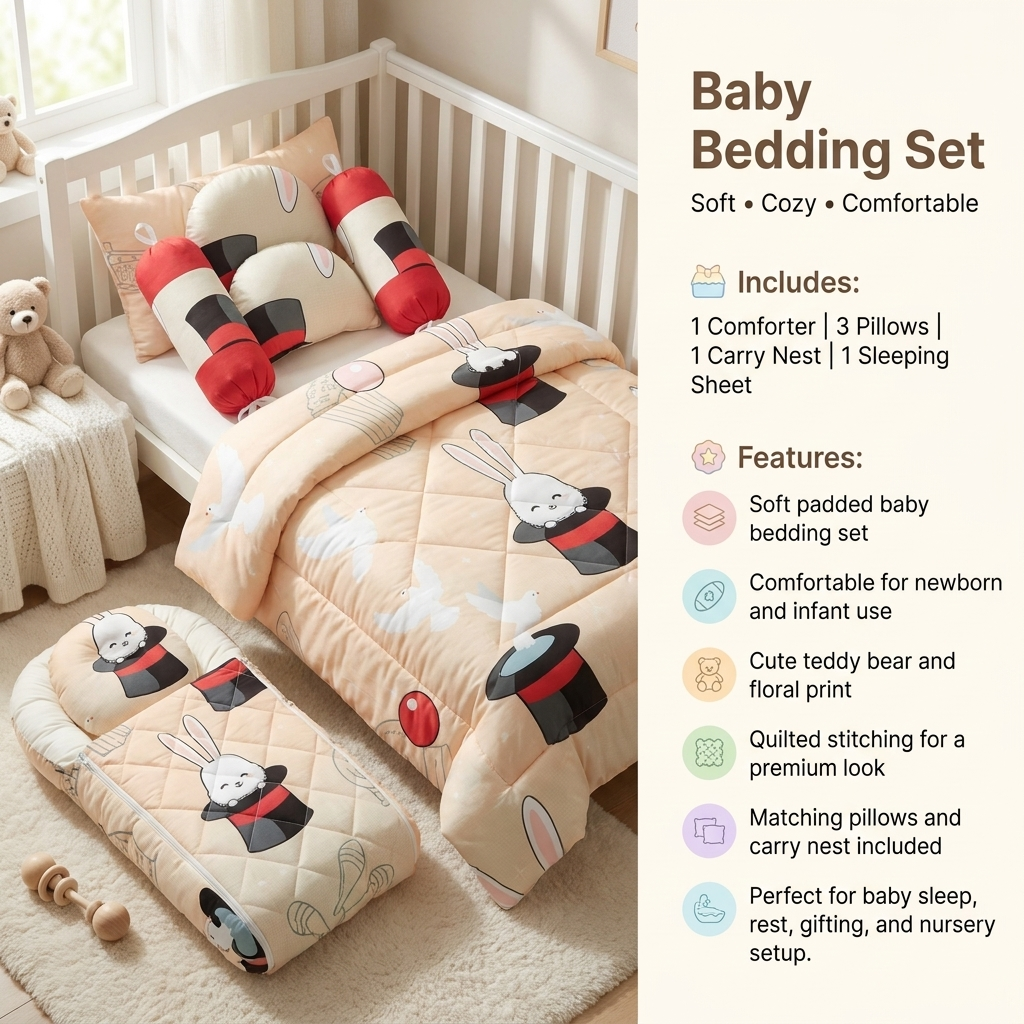 10PC Magic Bunny Bedding Set