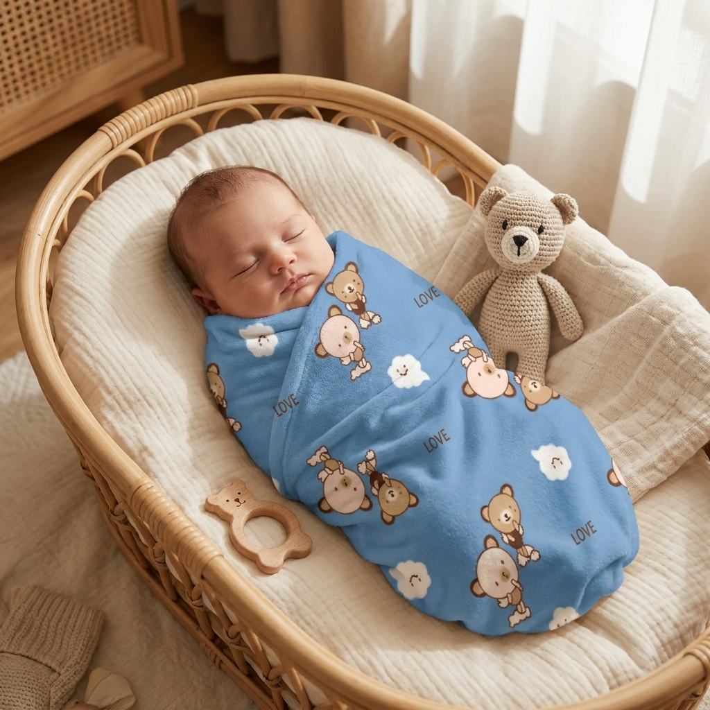 Teddy Baby Shawl Blanket