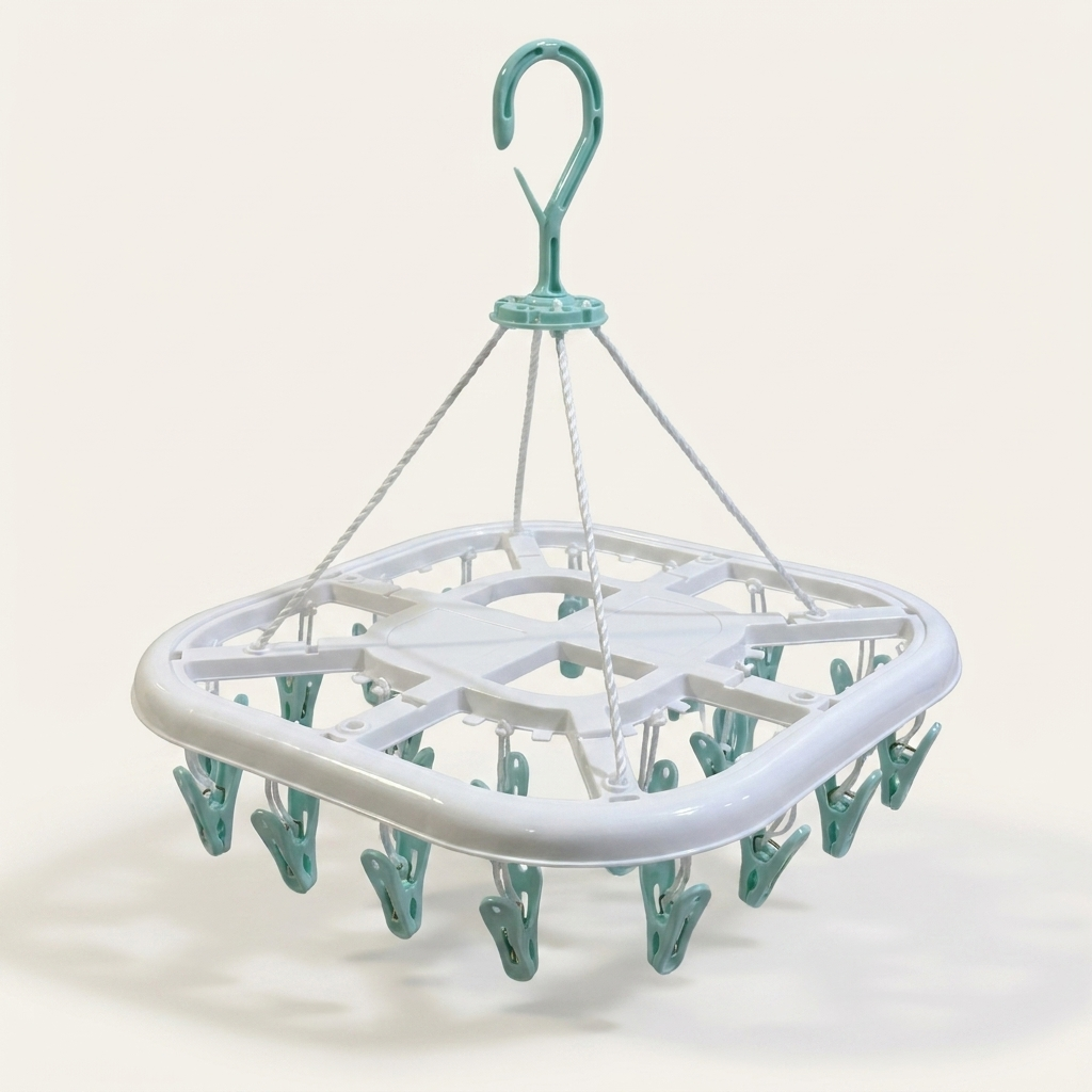 Foldable Baby Clothes Drying Hanger