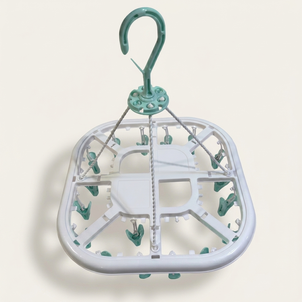 Foldable Baby Clothes Drying Hanger