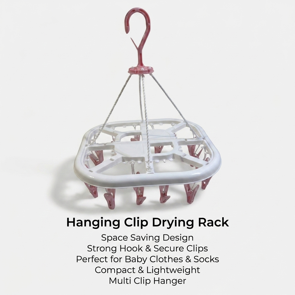 Foldable Baby Clothes Drying Hanger