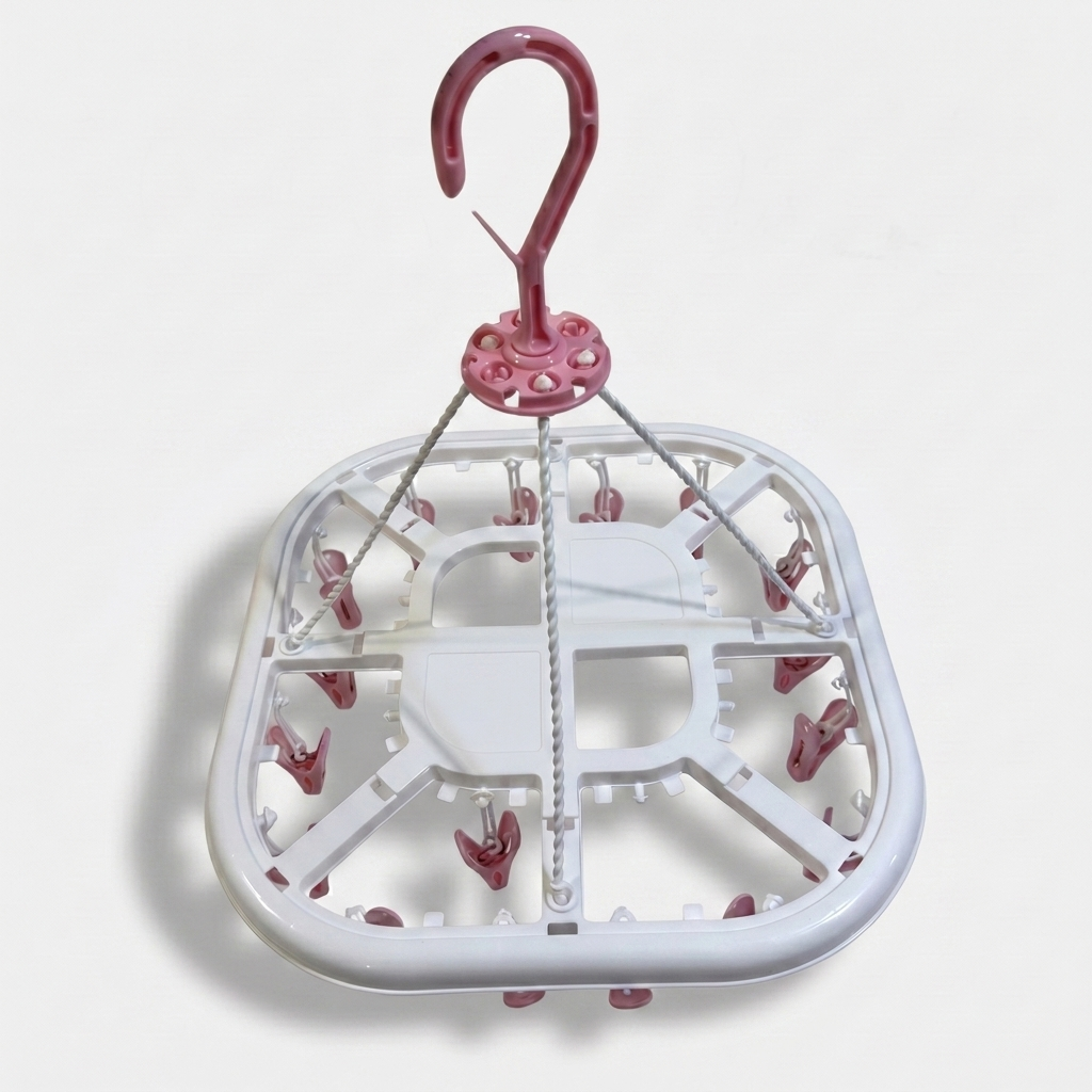 Foldable Baby Clothes Drying Hanger