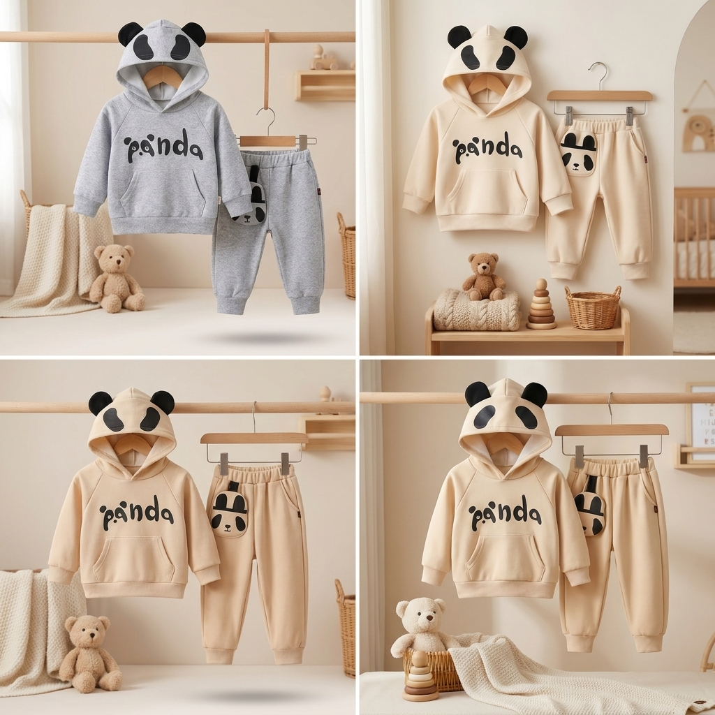 Premium Panda Winter Set