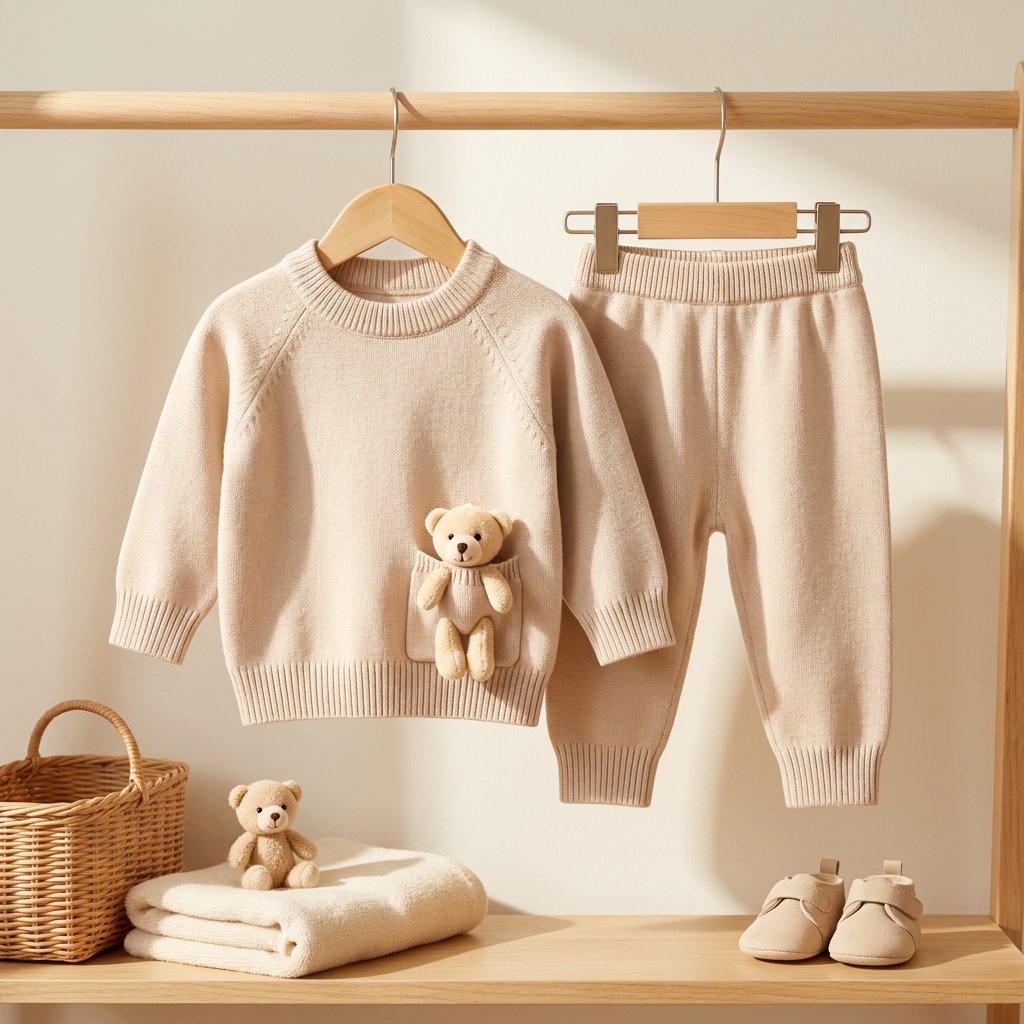 Premium Teddy Knit Set