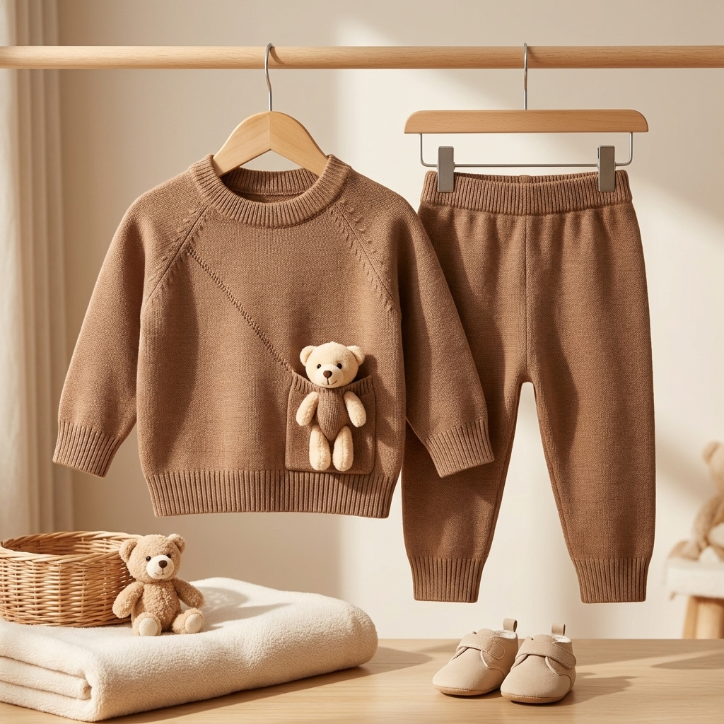 Premium Teddy Knit Set