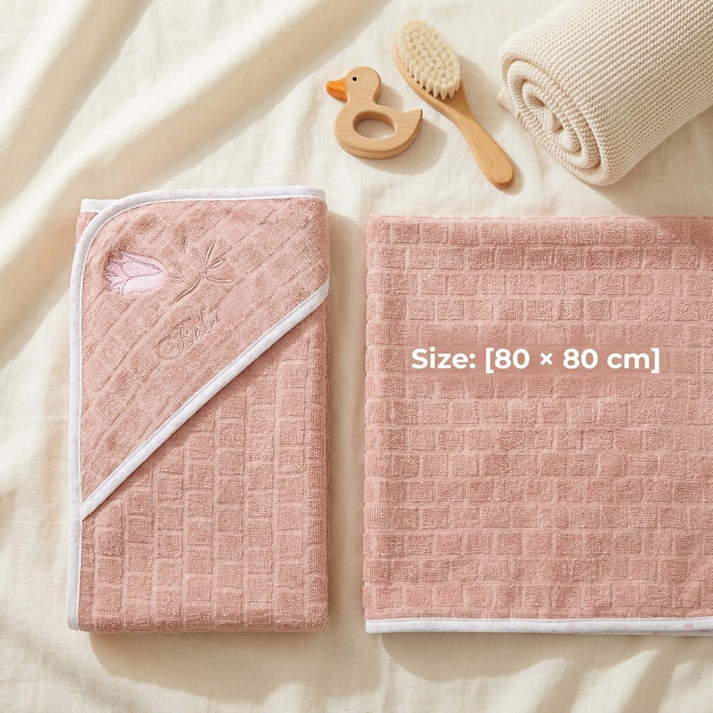 Baby Hooded Bath Towel – Soft Cotton Towel for Newborns