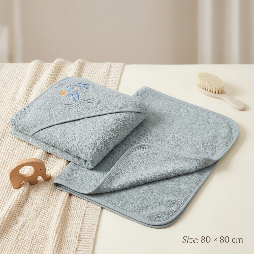 Soft Baby Hooded Bath Towel – Assorted Prints
