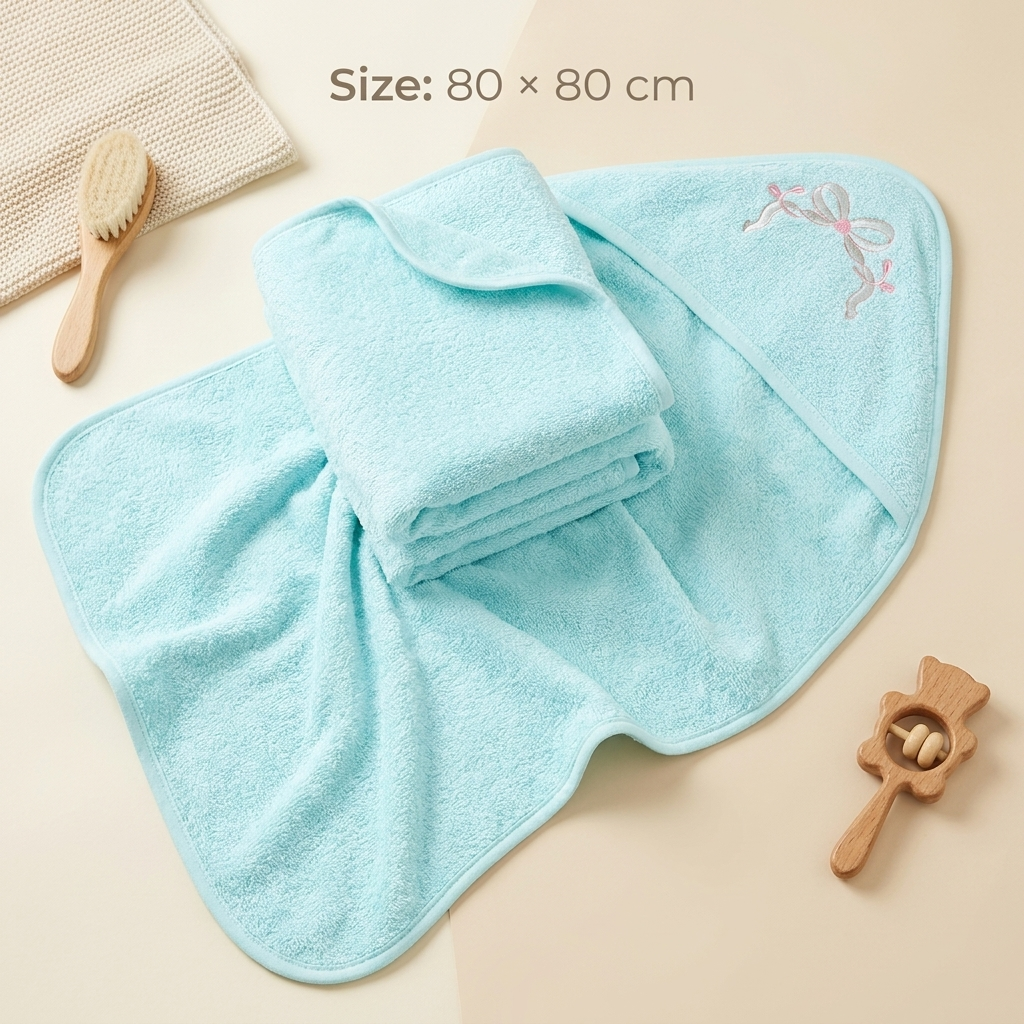 Soft Baby Hooded Bath Towel – Assorted Prints