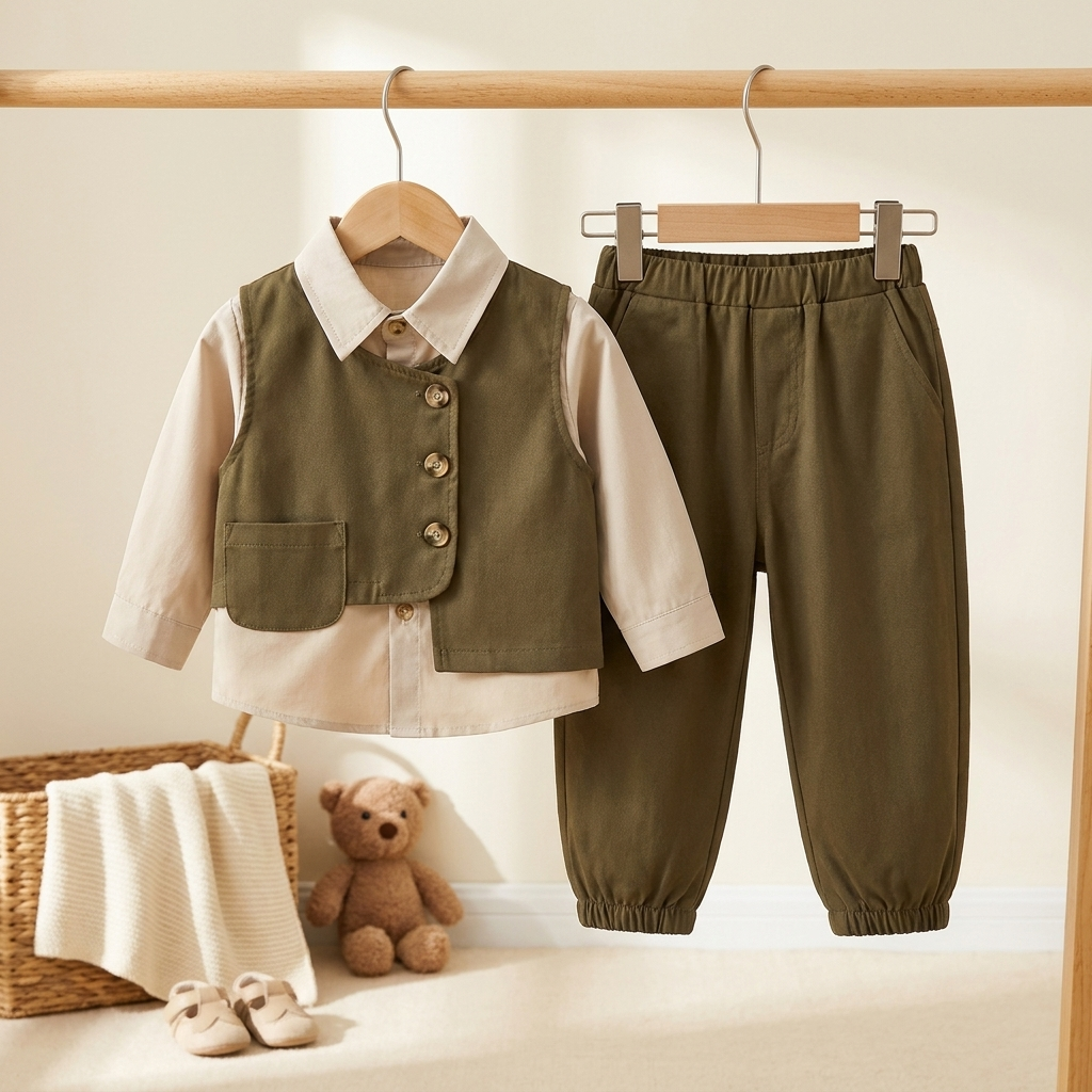 Classic Vest Set Brown