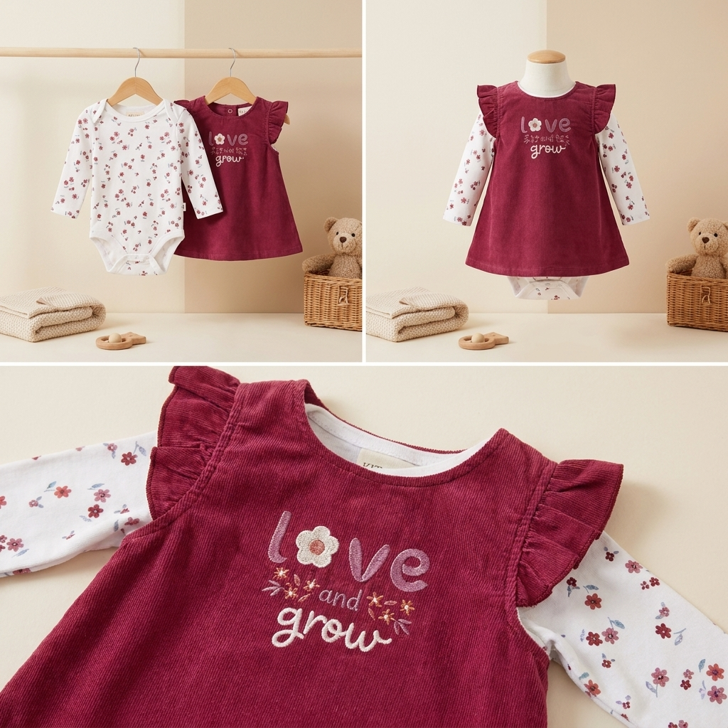 Love & Grow Baby Dress Set