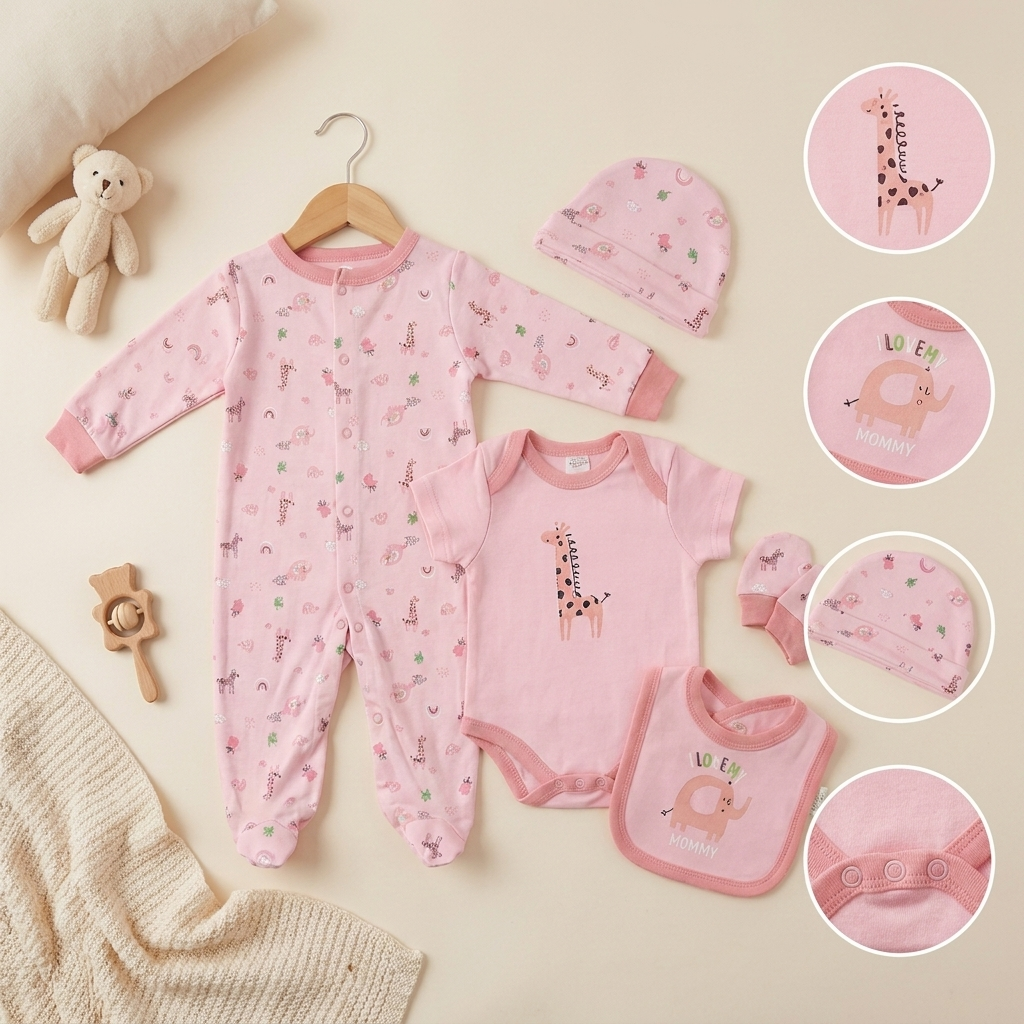 Safari Friends 5-Piece Gift Set