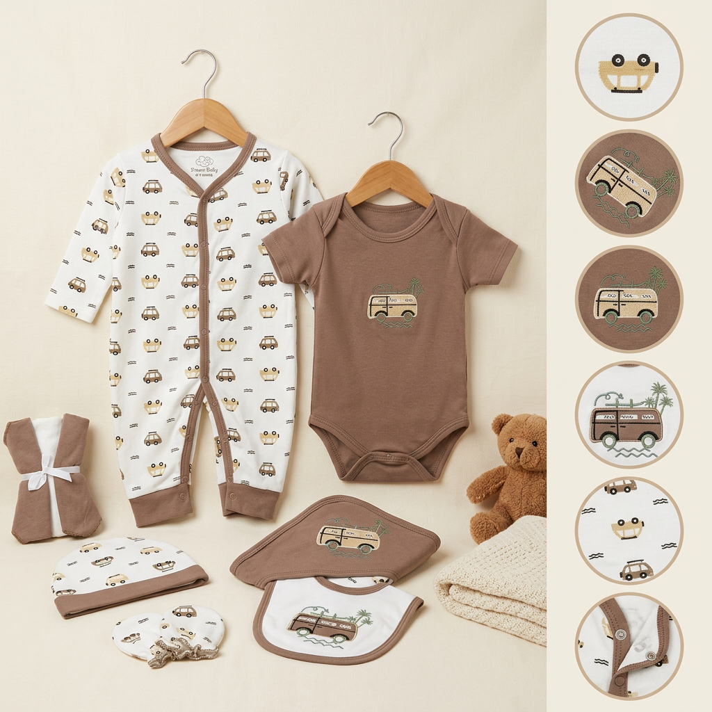 Little Explorer 8-Piece Newborn Gift Set