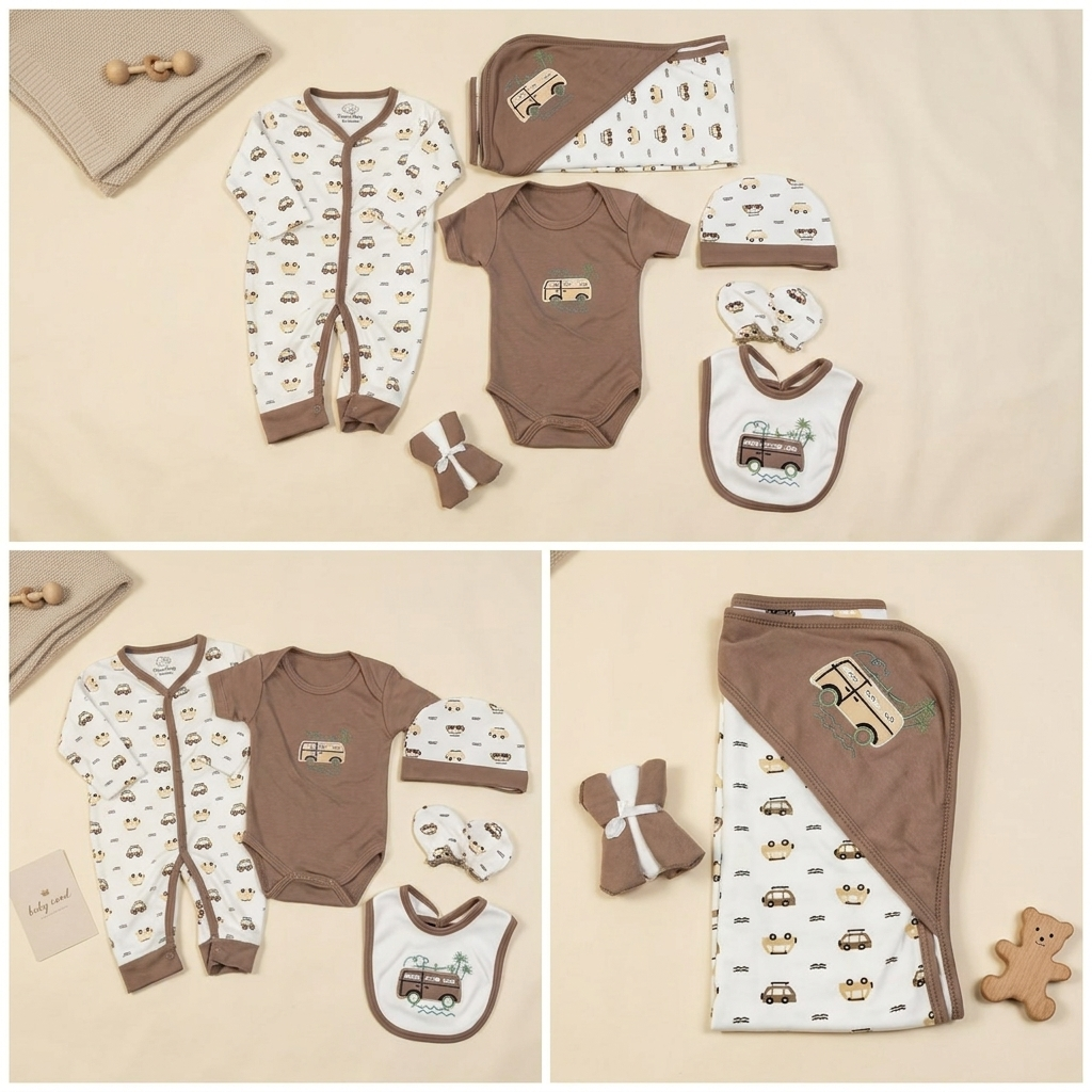 Little Explorer 8-Piece Newborn Gift Set