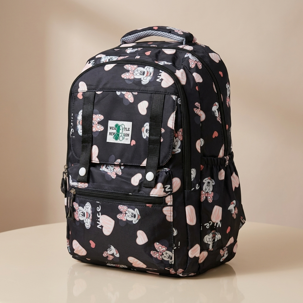 Exclusive Premium Travel Backpack – Black Hearts