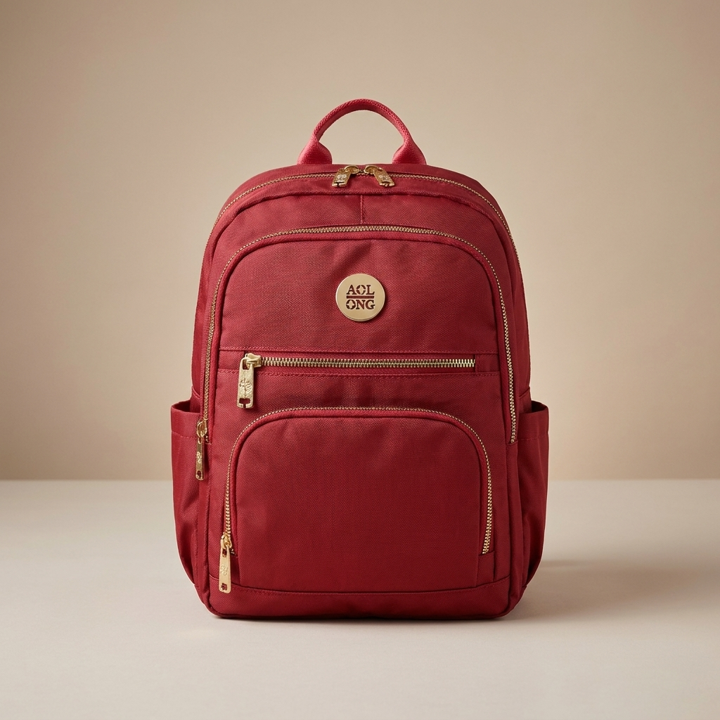 Premium Maroon Diaper Backpack – Large Capacity Mother Bag