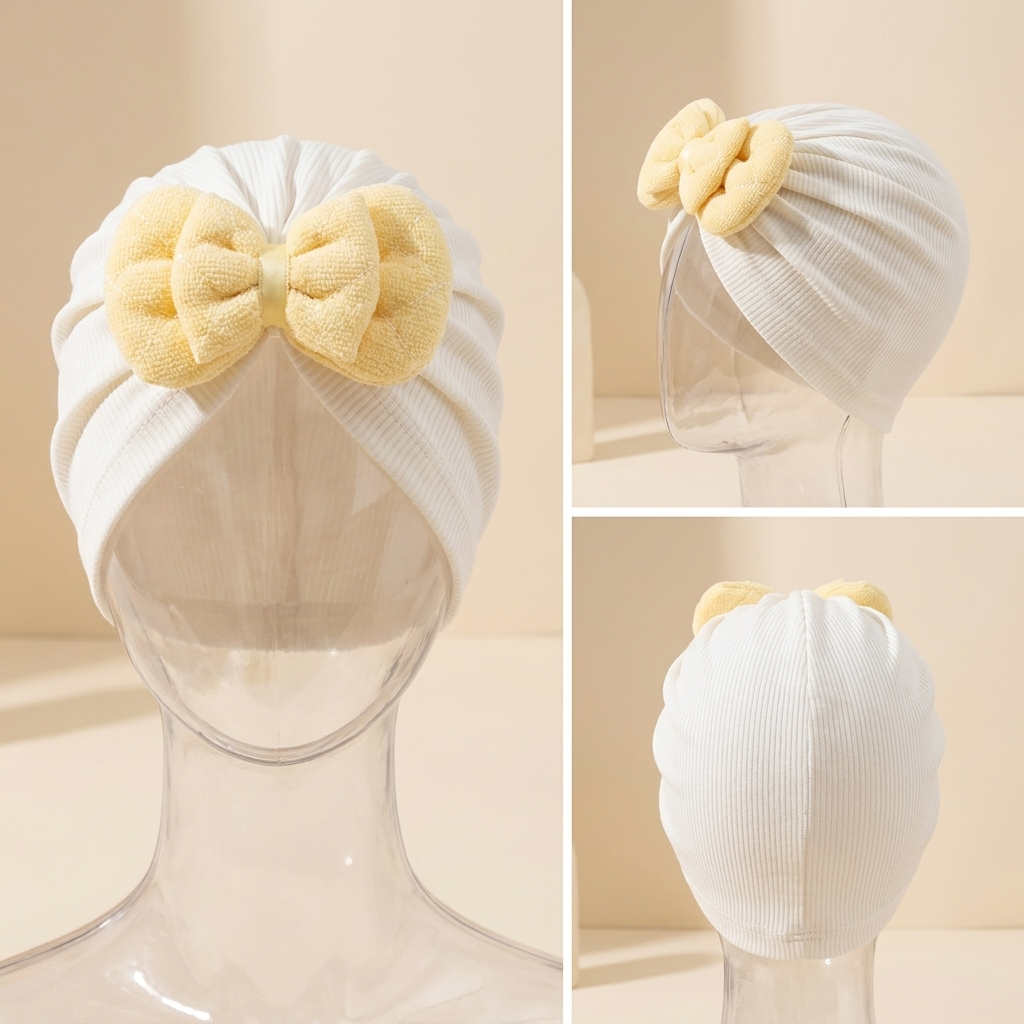 Premium Baby Bow Turban Cap