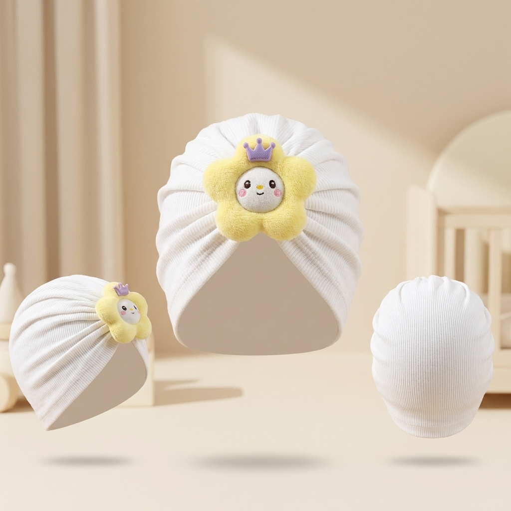 Premium Baby Princess Turban Cap