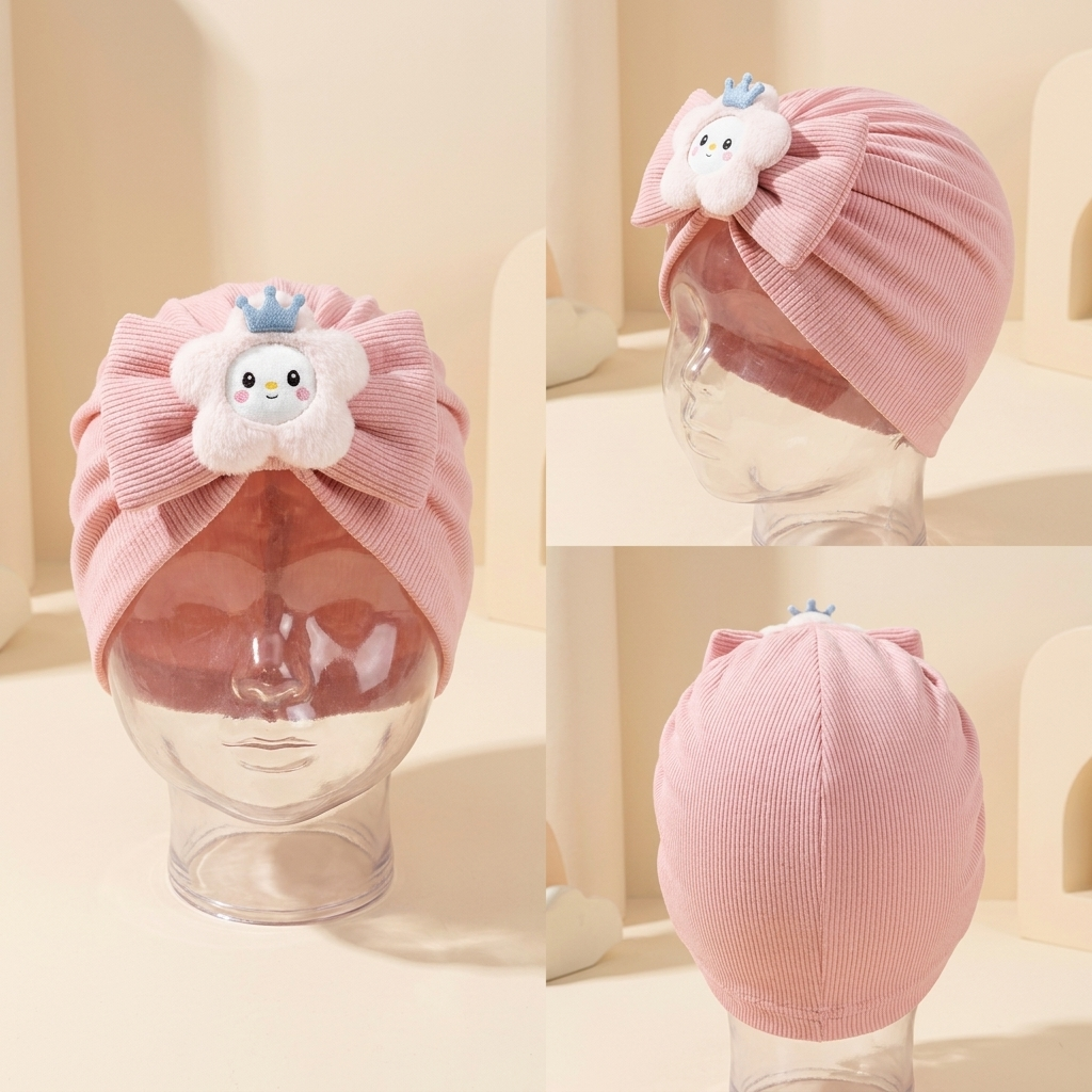 Premium Baby Princess Turban Cap