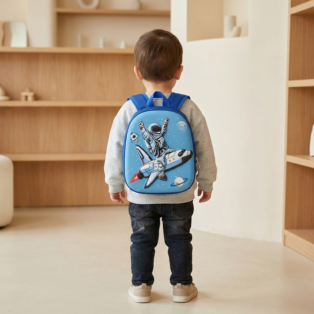 Space Explorer Kids Backpack – Blue
