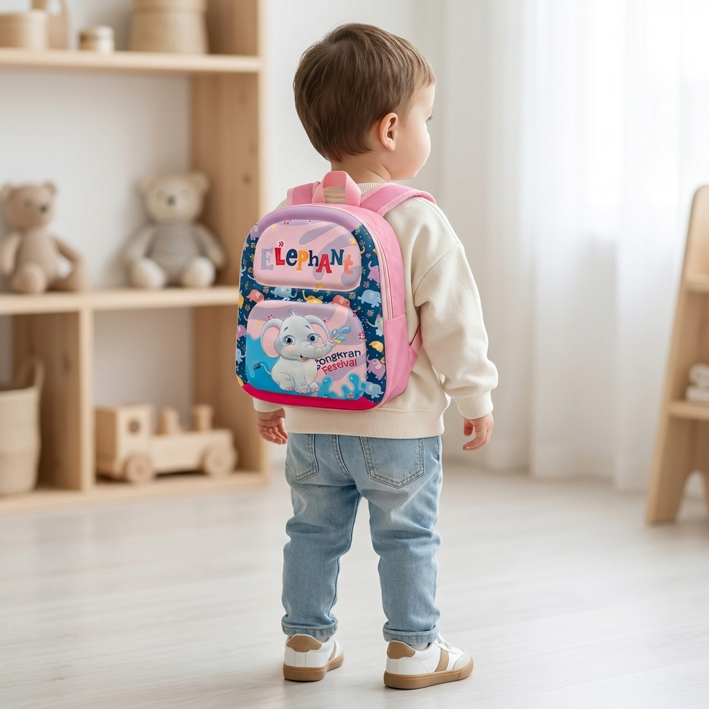 Little Elephant Kids Backpack – Pink