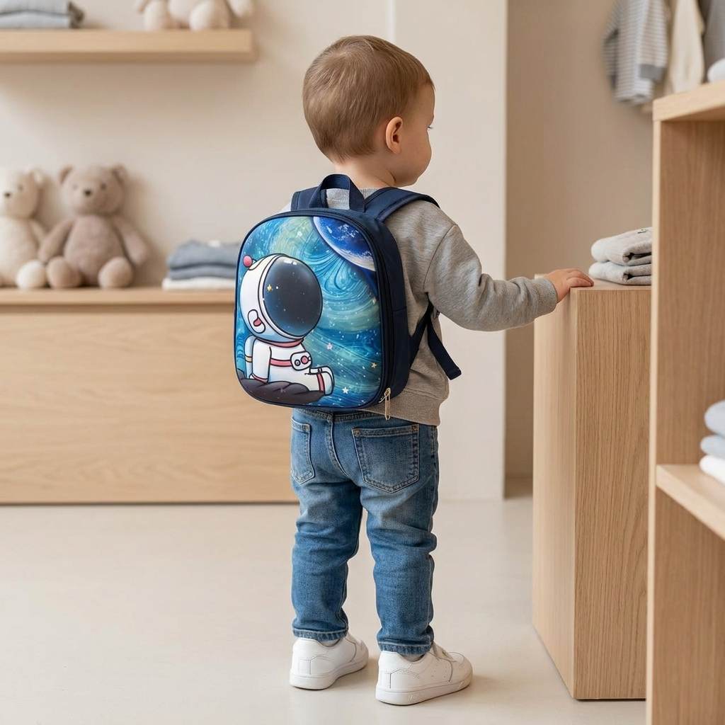 Space Explorer Kids Backpack – Navy Blue