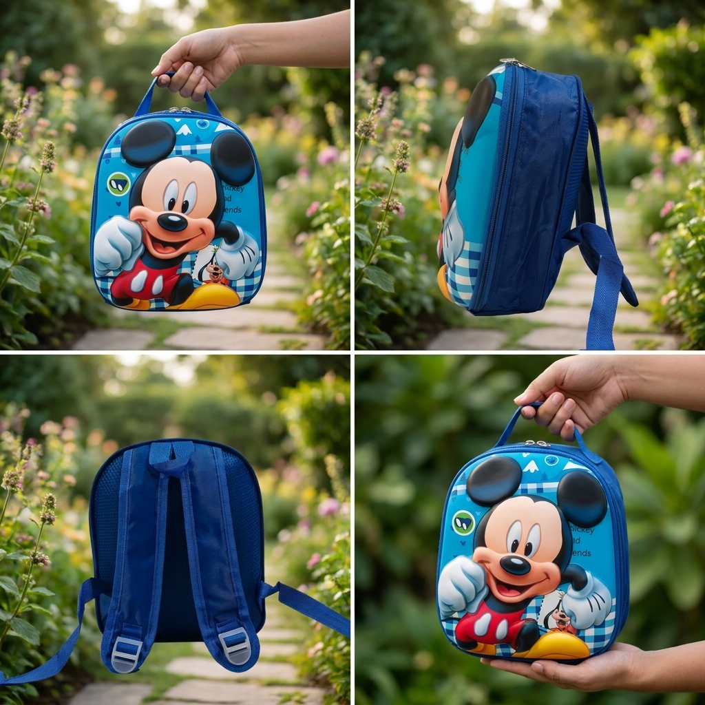 Classic Mouse Kids Backpack – Blue