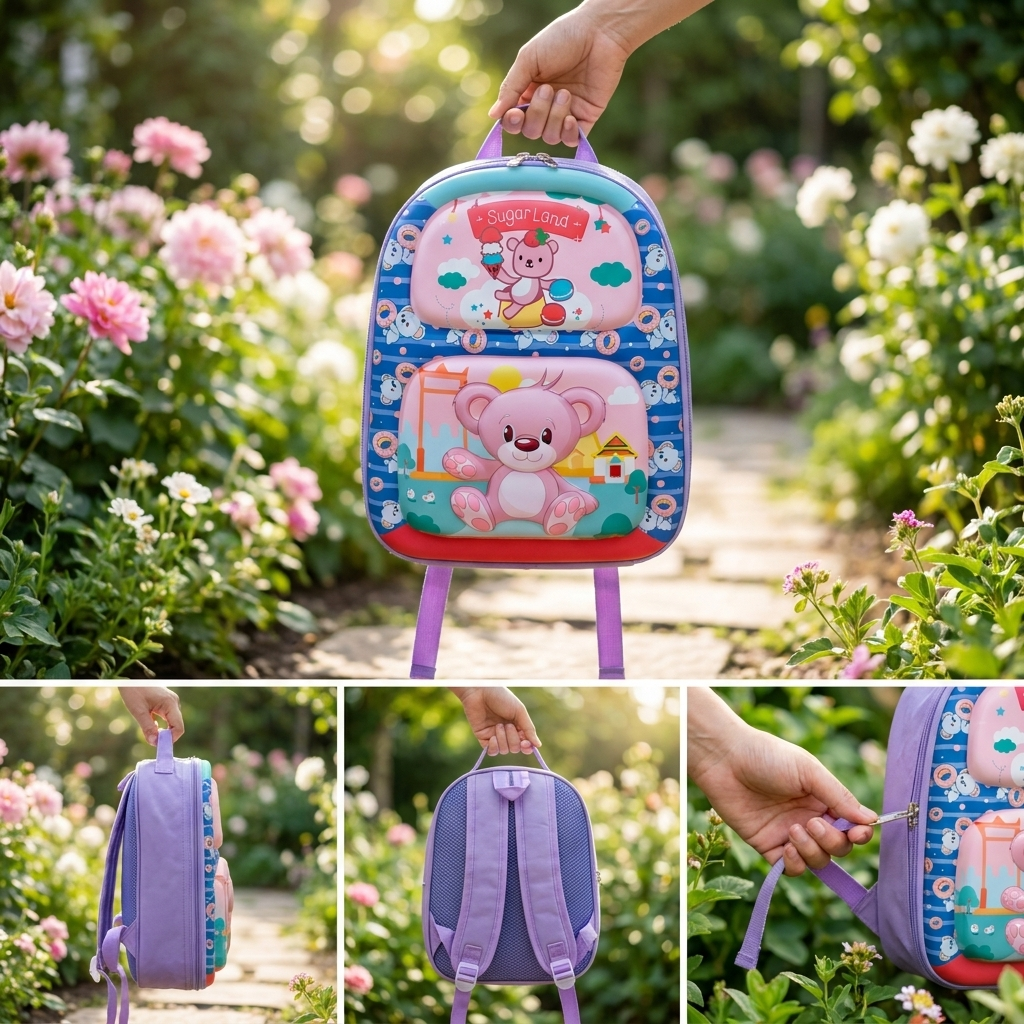 Sugar Bear Kids Backpack – Purple