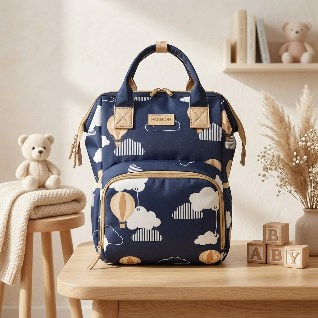 Hot Air Balloon Mommy Diaper Backpack
