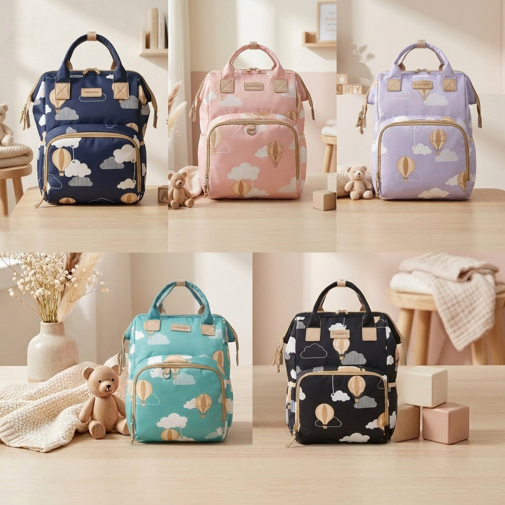 Hot Air Balloon Mommy Diaper Backpack