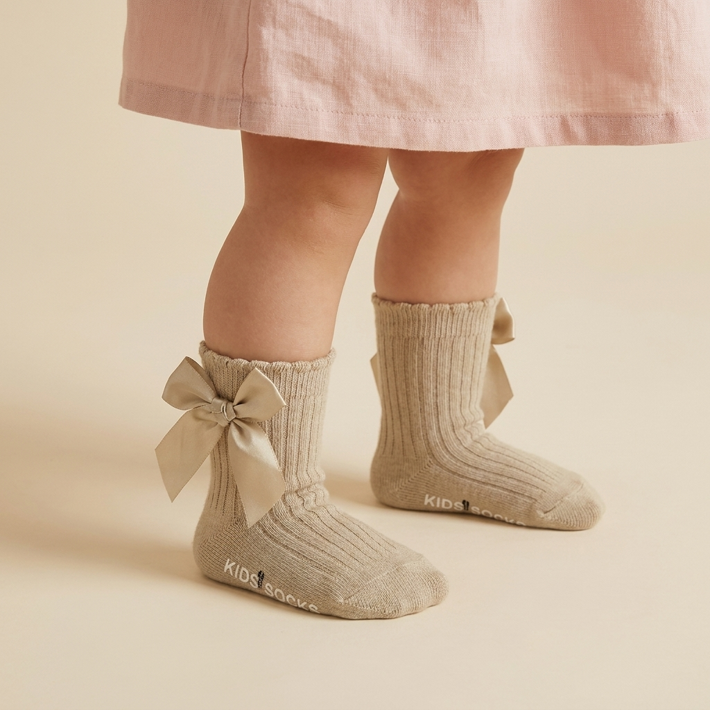 Baby Girls Satin Bow Ankle Socks
