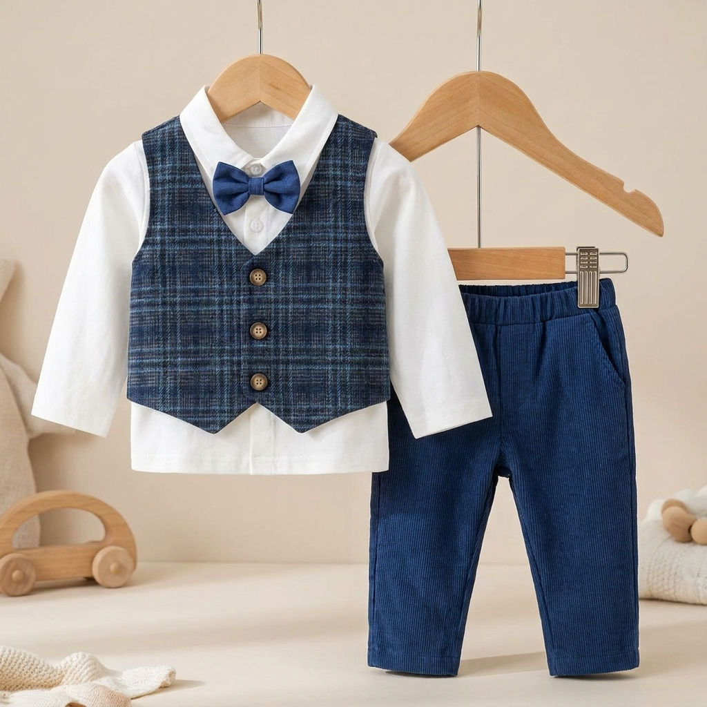 Baby Boys 3 Piece Formal Gentleman Outfit Set