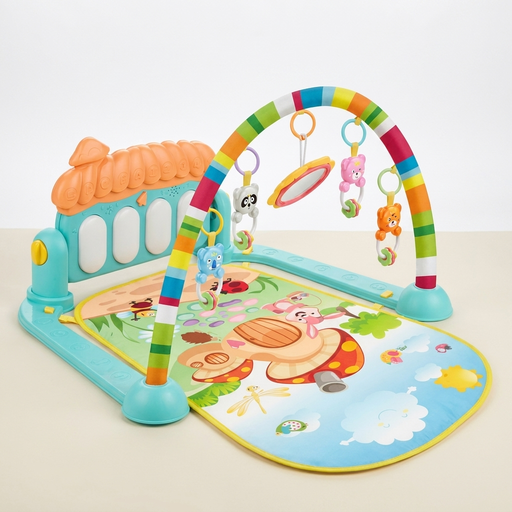 Baby Piano Activity Play Gym & Tummy Time Mat