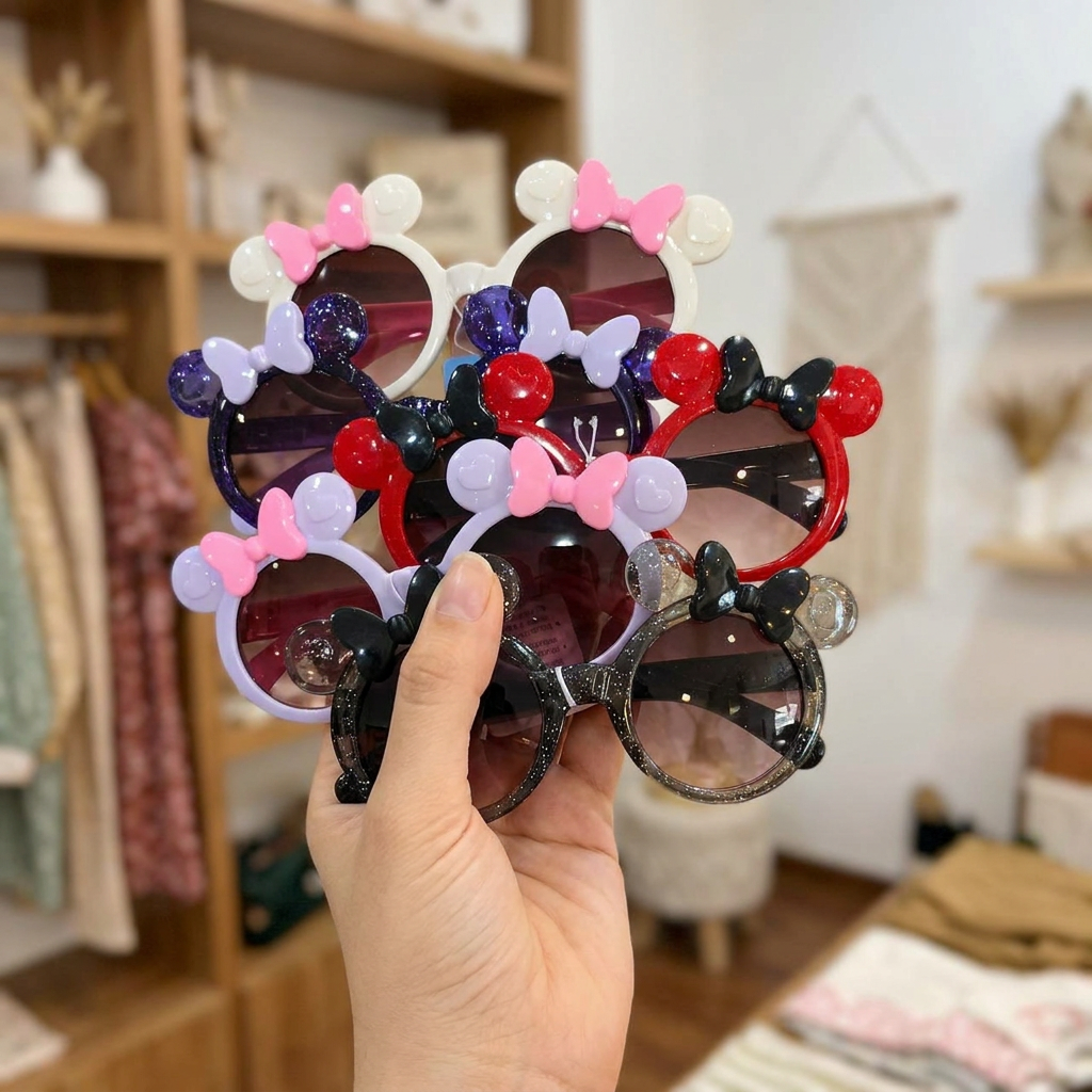 Kids Bow Ear Round Sunglasses