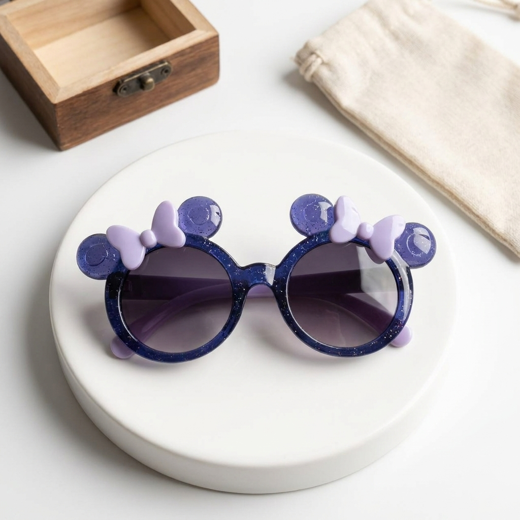 Kids Bow Ear Round Sunglasses