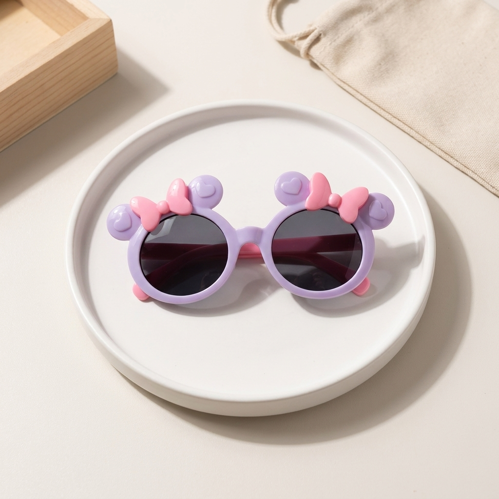 Kids Bow Ear Round Sunglasses