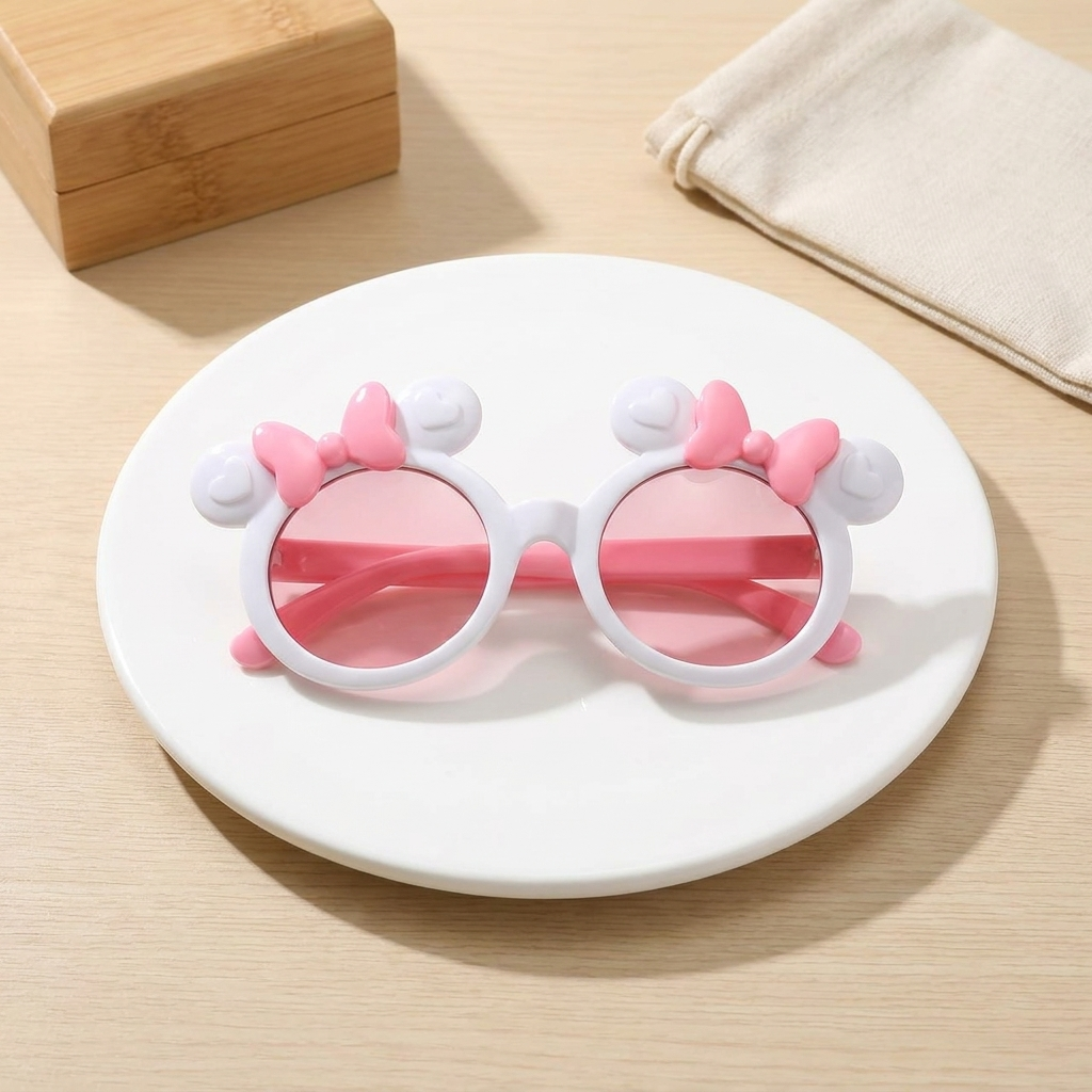 Kids Bow Ear Round Sunglasses